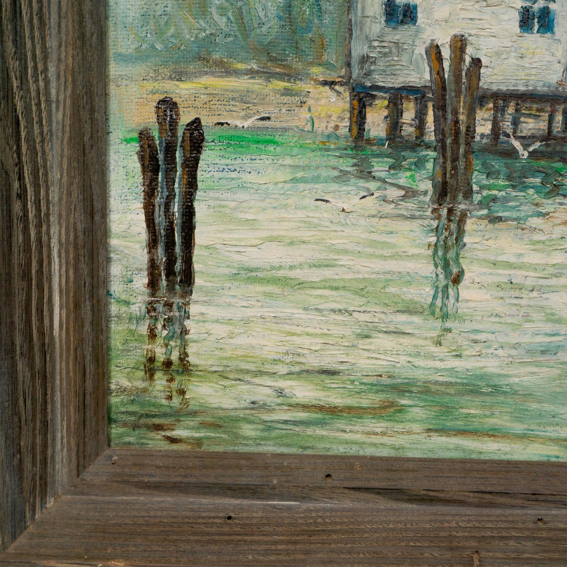 Bob Klotz, Original Oil on Canvas, Sanibel Landing, Signed - Image 4 of 6