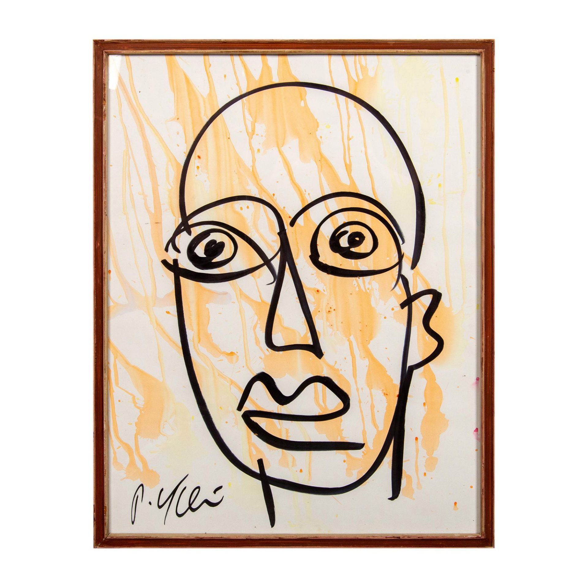 Peter Keil, Original Painting on Board, Portrait, Signed