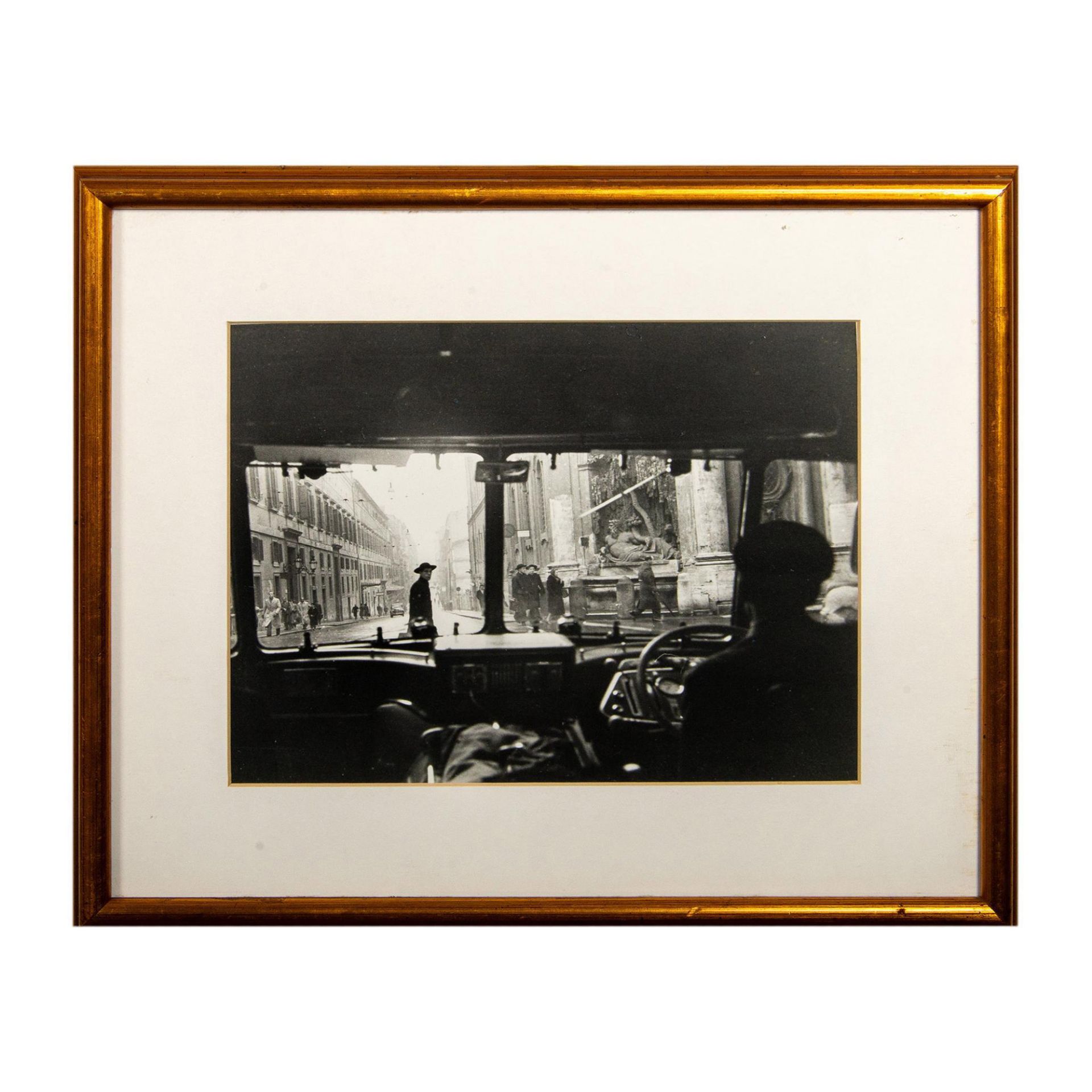 2pc Framed Italian Monochrome Silver Gelatin Photographs - Bild 2 aus 9