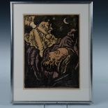 Jacob Steinhardt, Original Hand Colored Woodcut, Signed