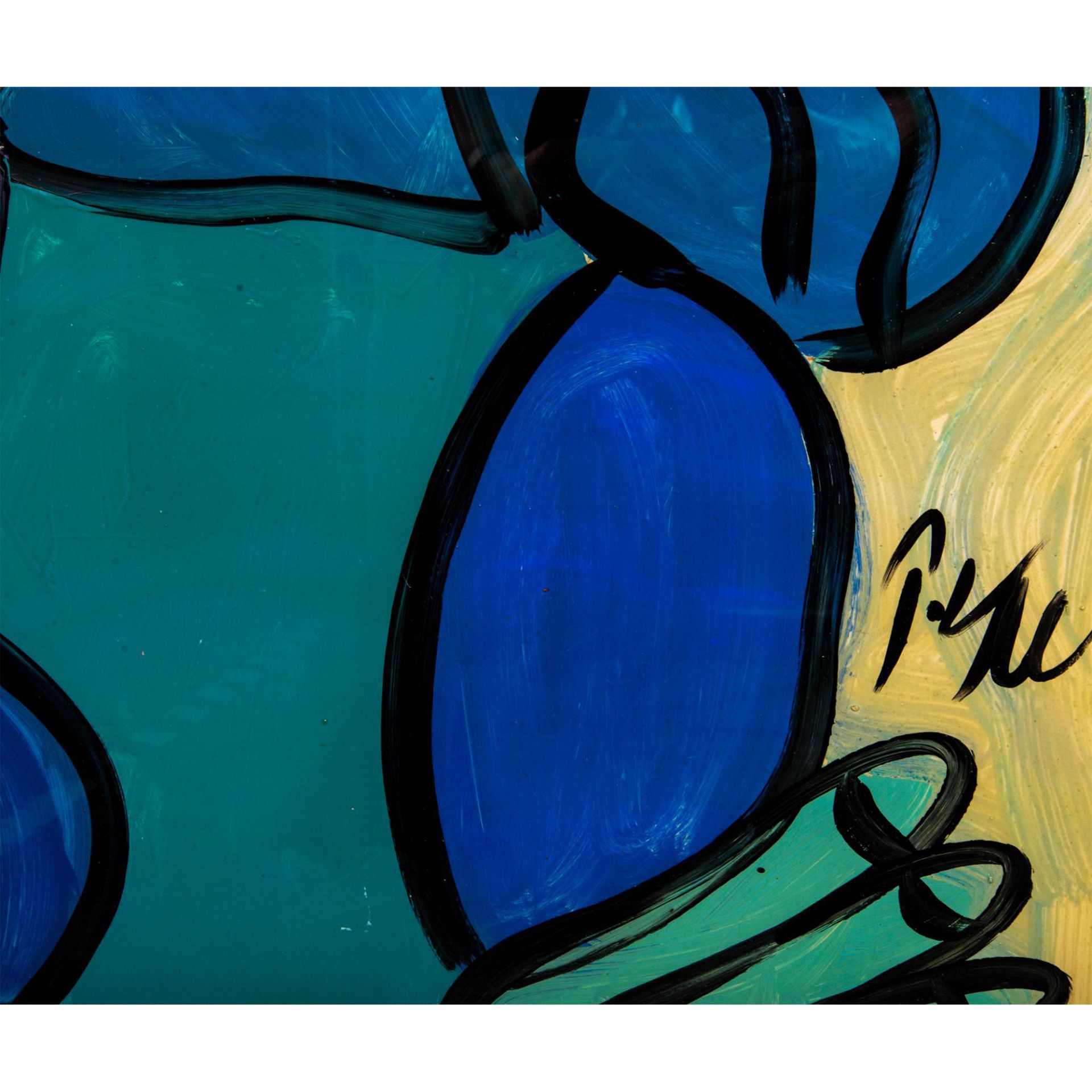 Peter Keil, Original Painting, Homage to Picasso, Signed - Bild 3 aus 5