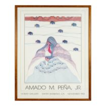 Vintage Amado M. Pena Jr. (American b. 1943) Gallery Poster