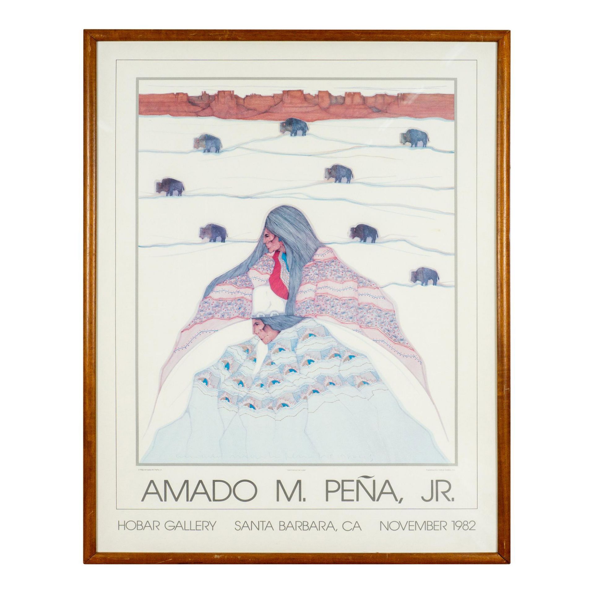 Vintage Amado M. Pena Jr. (American b. 1943) Gallery Poster