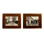 2pc Framed Italian Monochrome Silver Gelatin Photographs