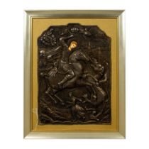 Religious Metal Art, Saint George Slaying Dragon