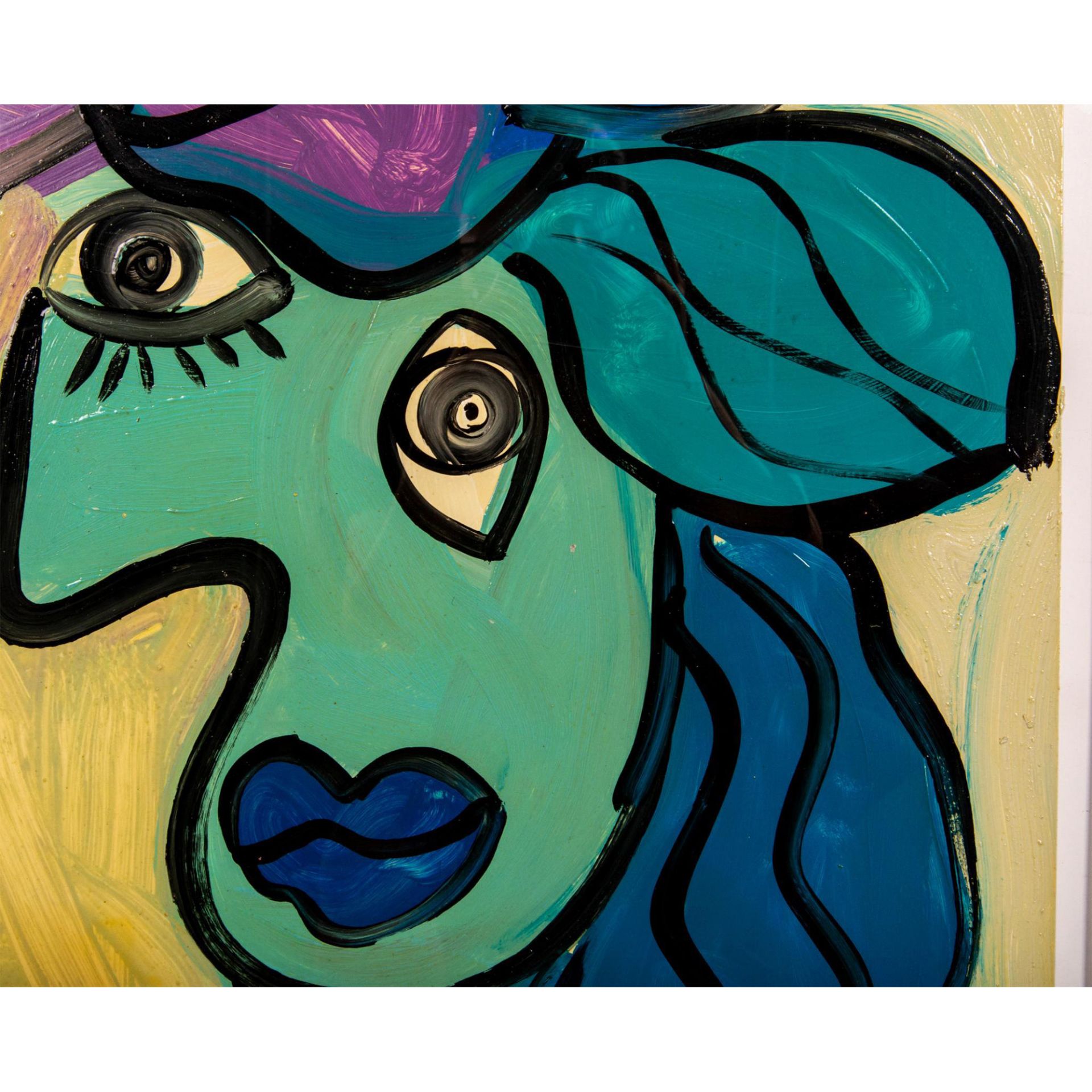 Peter Keil, Original Painting, Homage to Picasso, Signed - Bild 4 aus 5