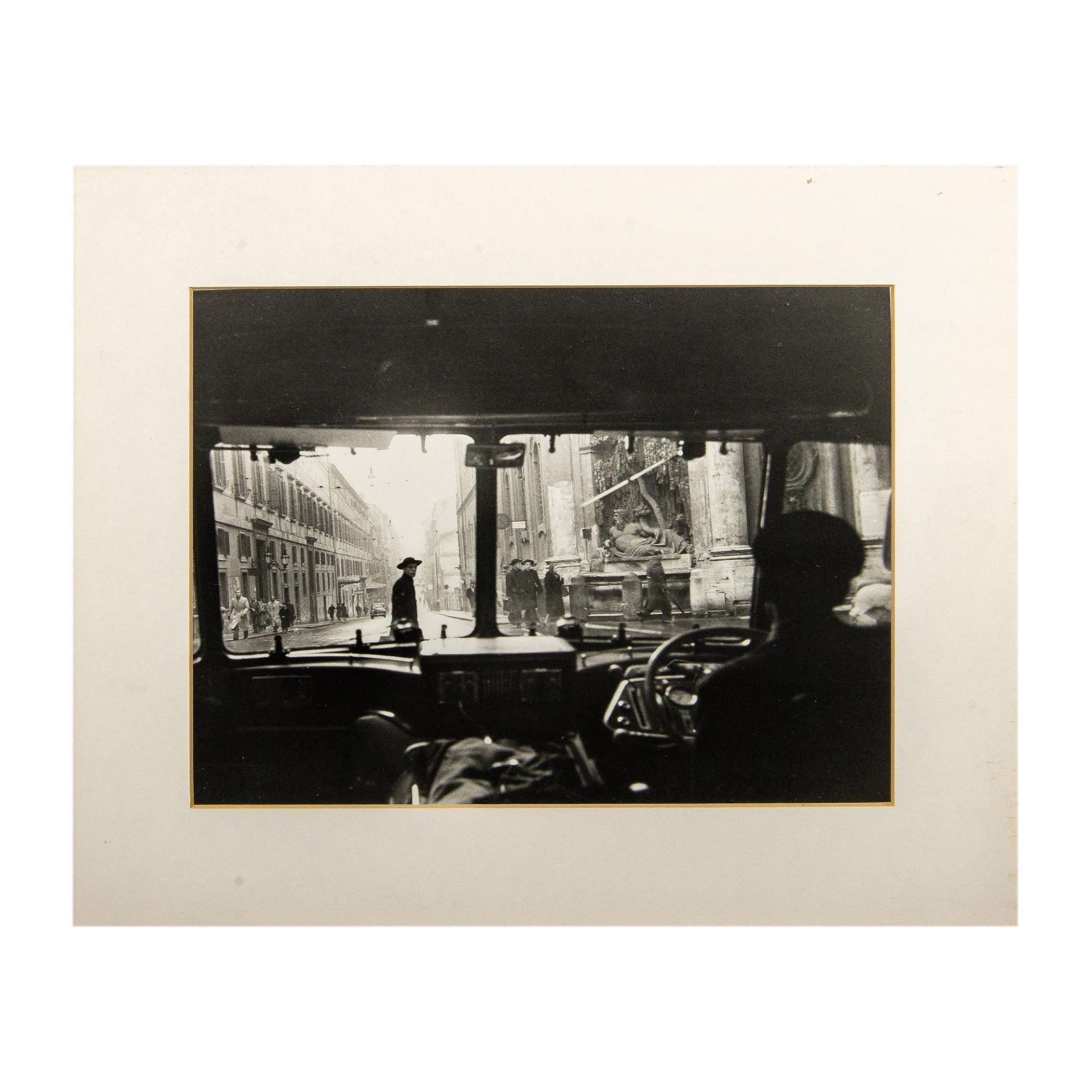 2pc Framed Italian Monochrome Silver Gelatin Photographs - Bild 3 aus 9