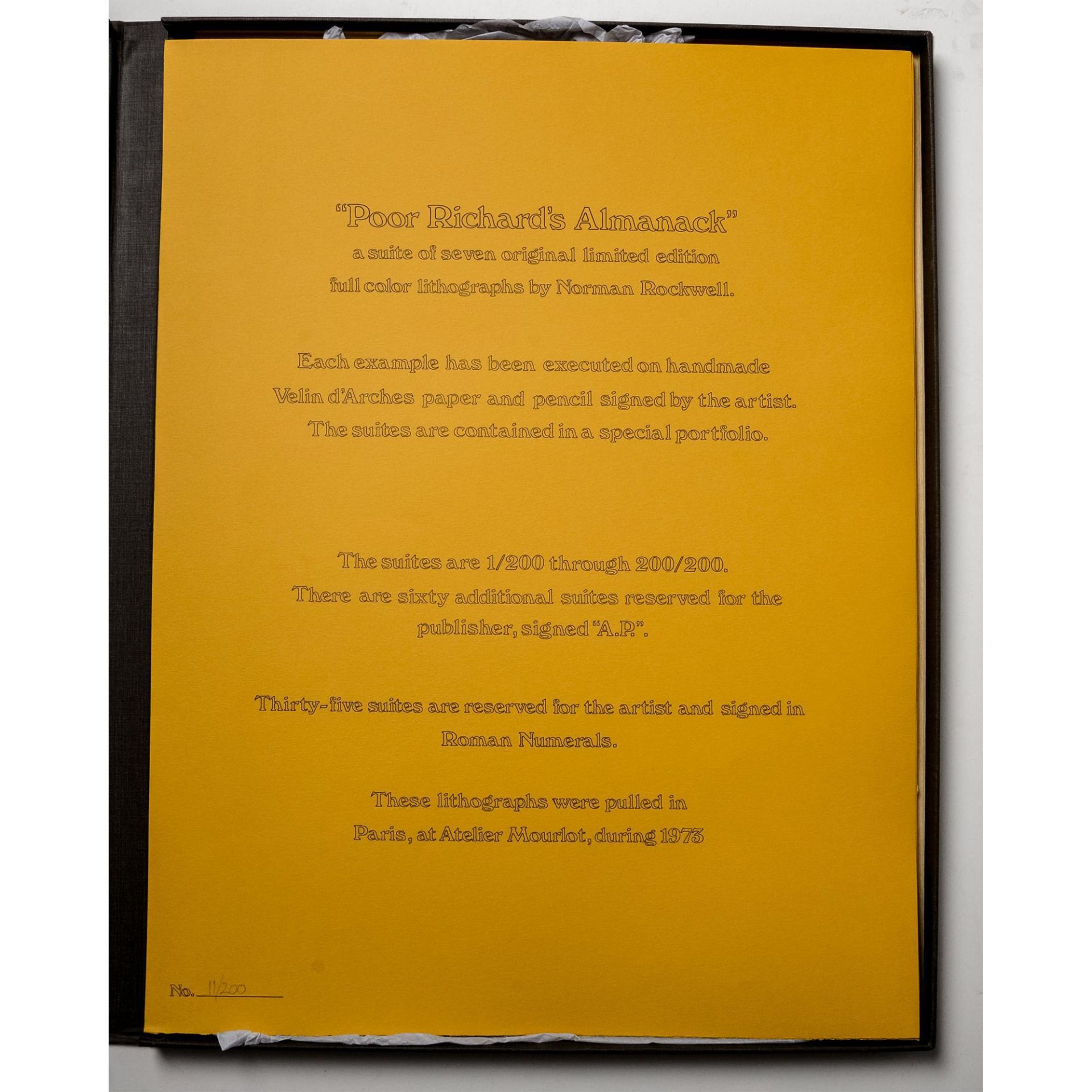 Norman Rockwell, Poor Richard's Almanack, Signed Suite - Bild 7 aus 19