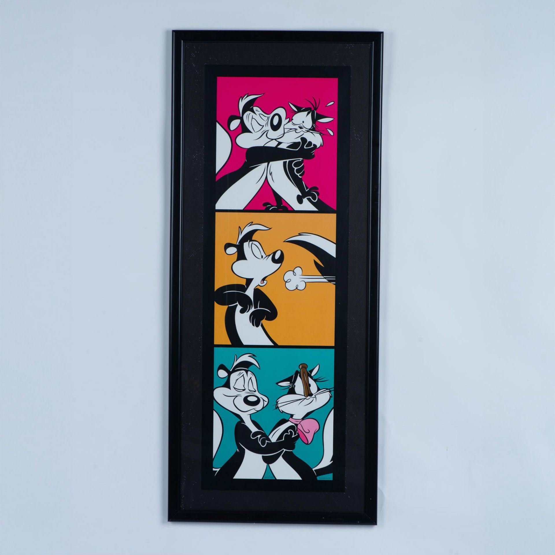 Large Looney Tunes Serigraph Cel, Pepe Le Pew & Penelope