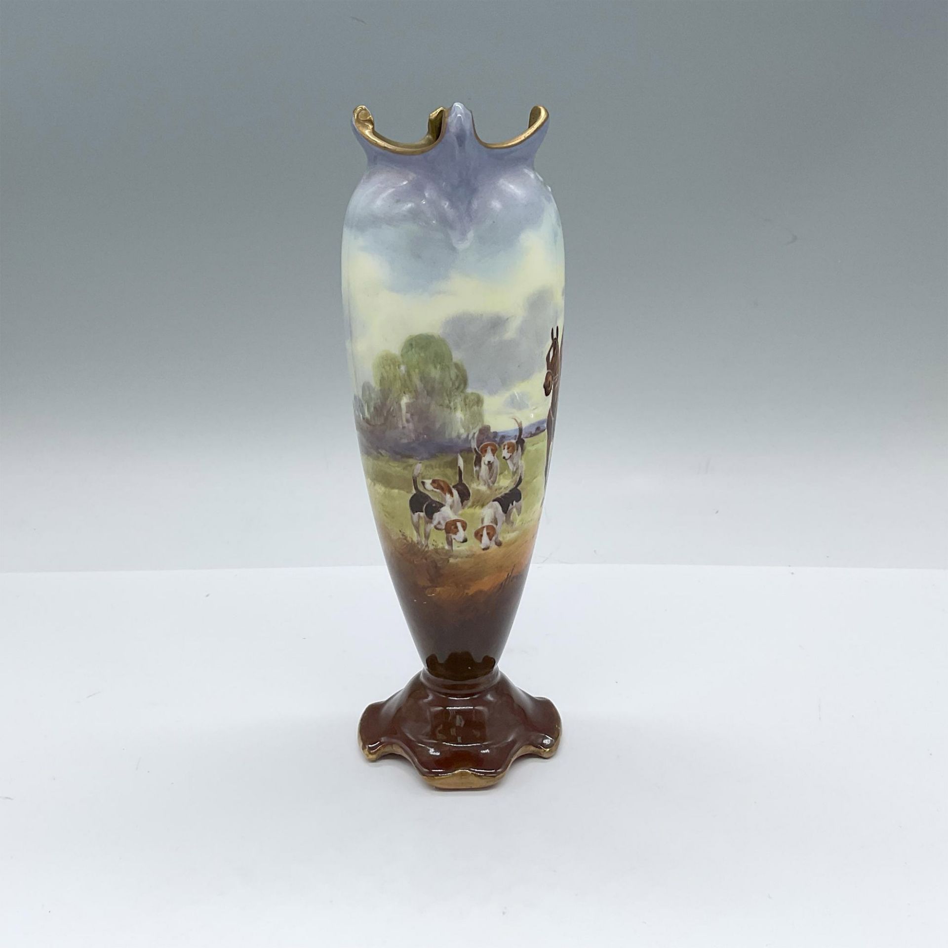 Royal Doulton J. Hancock Fox Hunting Vase - Bild 2 aus 5