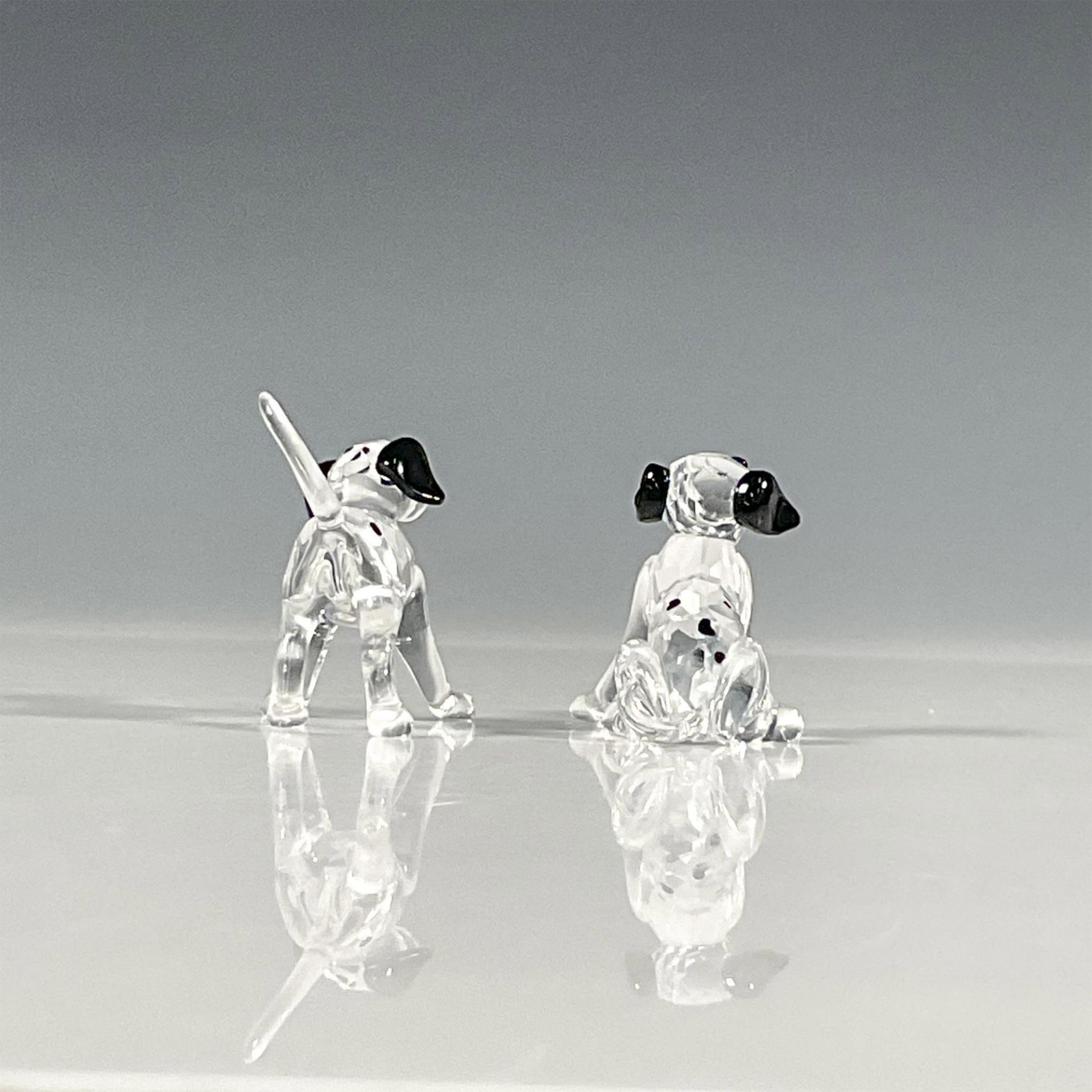 2pc Swarovski Crystal Dalmatian Figurines - Image 3 of 4