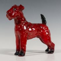 Royal Doulton Flambe Figurine, Airedale Terrier HN1023