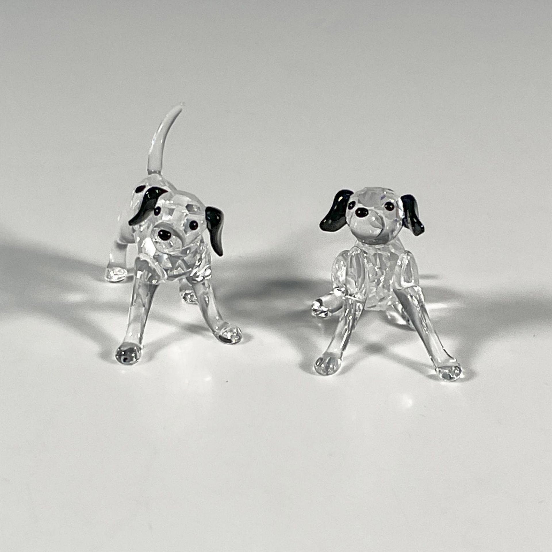 2pc Swarovski Crystal Dalmatian Figurines - Image 2 of 4