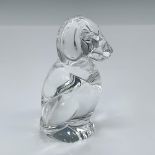 Steuben Glass Crystal Dog Hand Cooler