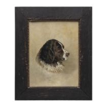 Original Oil on Canvas, Large Portrait of a English Spaniel