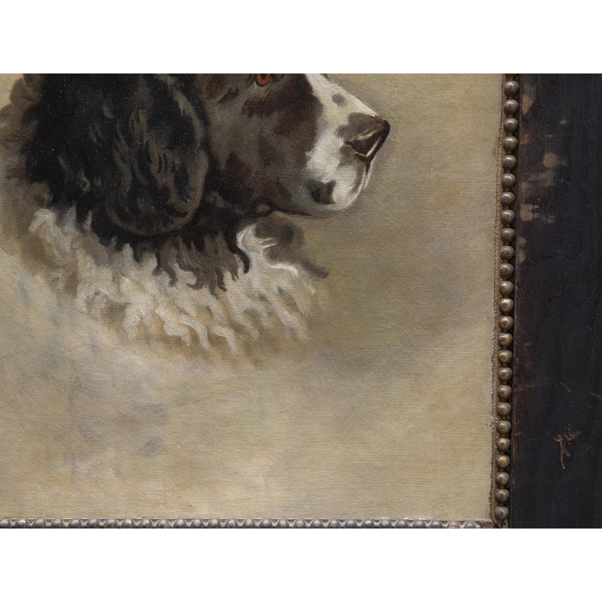 Original Oil on Canvas, Large Portrait of a English Spaniel - Image 3 of 5