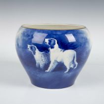 Royal Doulton Blue Porcelain Jariniere, English Setters