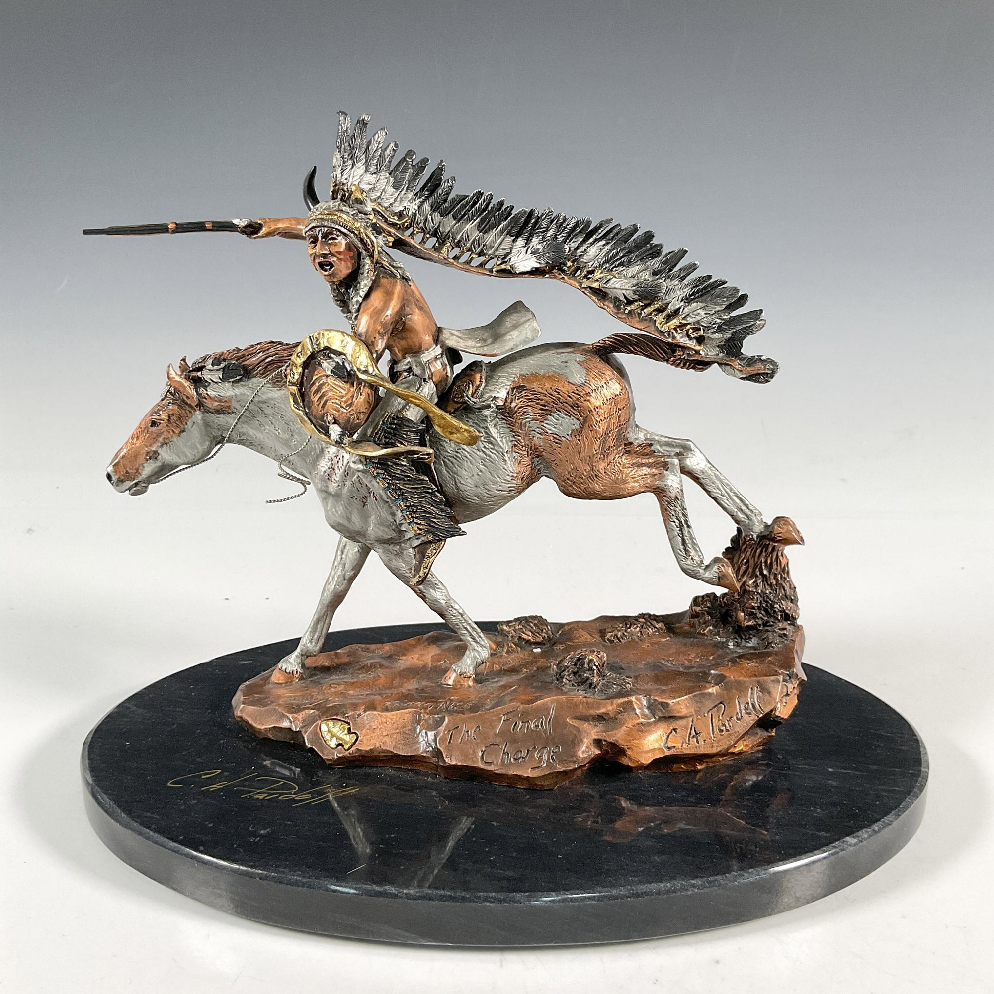 Legends Bronze Sculpture, The Final Charge