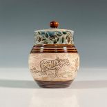 Doulton Lambeth Hannah Barlow Stoneware Covered Jar