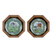 Pair of Royal Doulton Hunting Morland Seriesware Plates