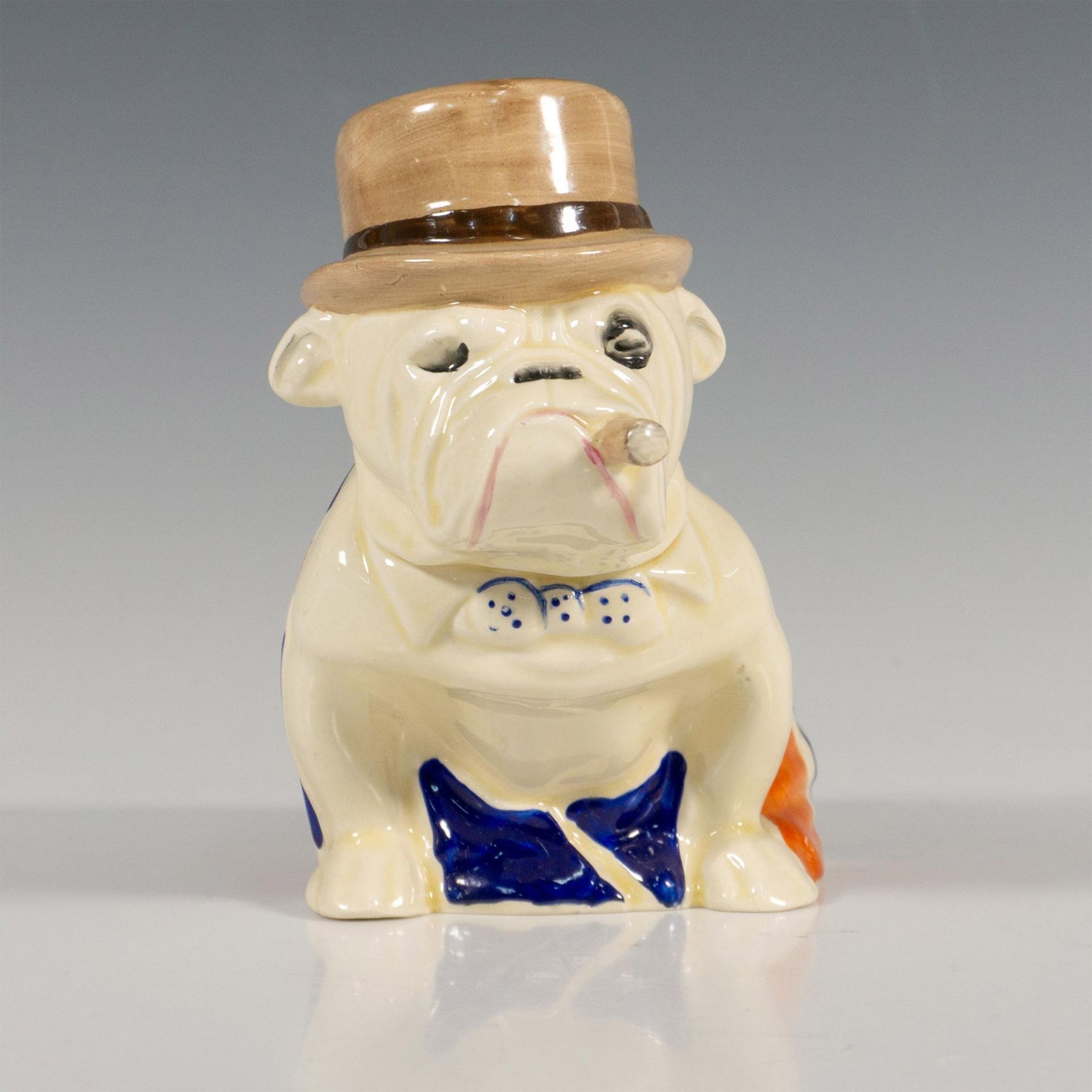 Royal Doulton Figurine, Union Jack Bulldog w/Derby Hat D6179 - Image 2 of 5