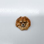 Royal Doulton Dogs Head Brooch, Pomeranian