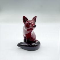 Royal Doulton Flambe Figurine, Seated Fox HN147B