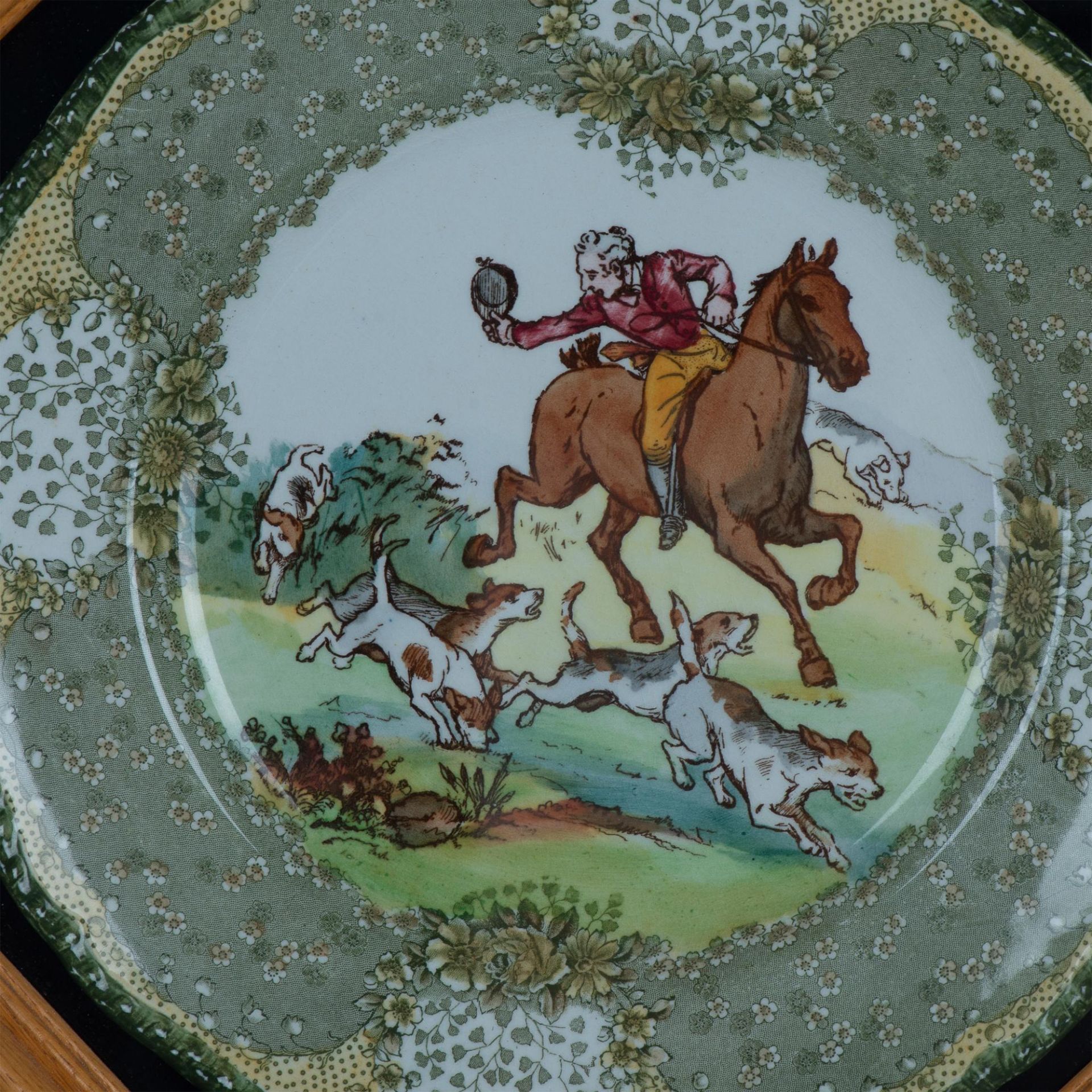 Pair of Royal Doulton Hunting Morland Seriesware Plates - Bild 8 aus 10