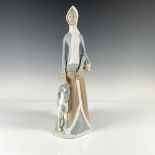 Tengra Porcelain Figurine, Woman With Dog