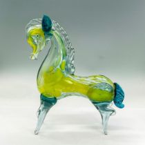 Murano Style Art Glass Figure, Horse