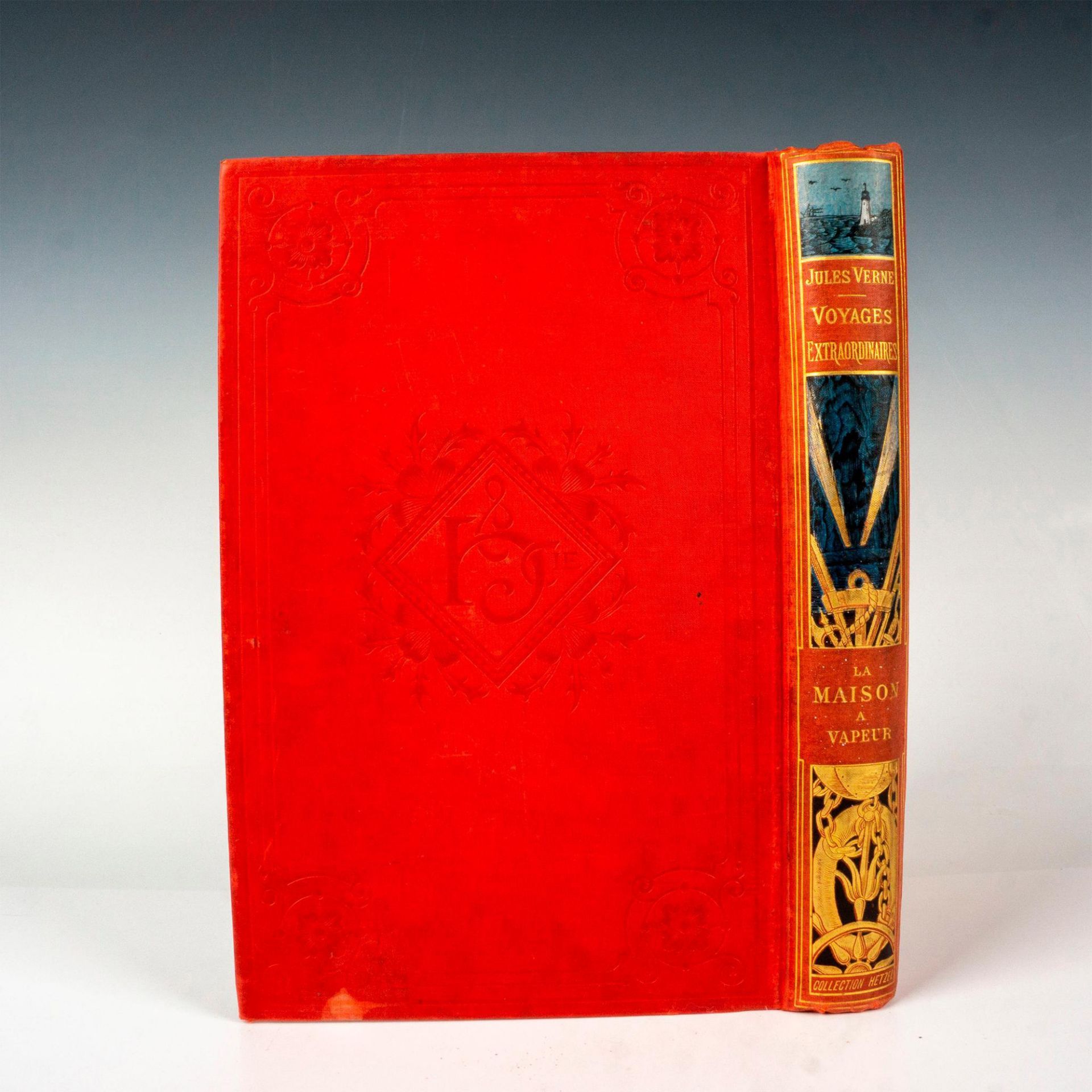 Jules Verne, La Maison a Vapeur, A Un Elephant, Red Cover - Bild 3 aus 3