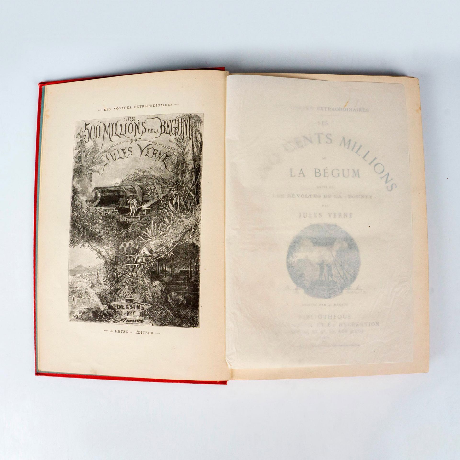Jules Verne, Cinq Cents Millions de la Begum Au Steamer Red - Bild 4 aus 4