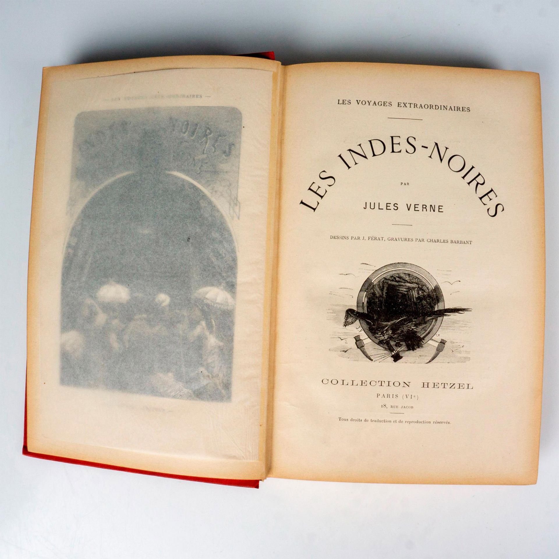 Jules Verne, Les Indes Noires, A un Elephant & Cartouche - Bild 4 aus 4