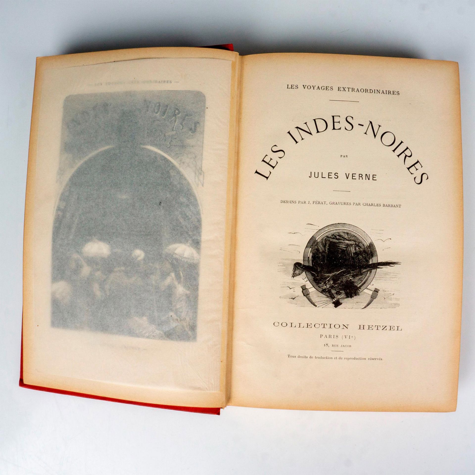 Jules Verne, Les Indes Noires, A un Elephant & Cartouche - Image 4 of 4