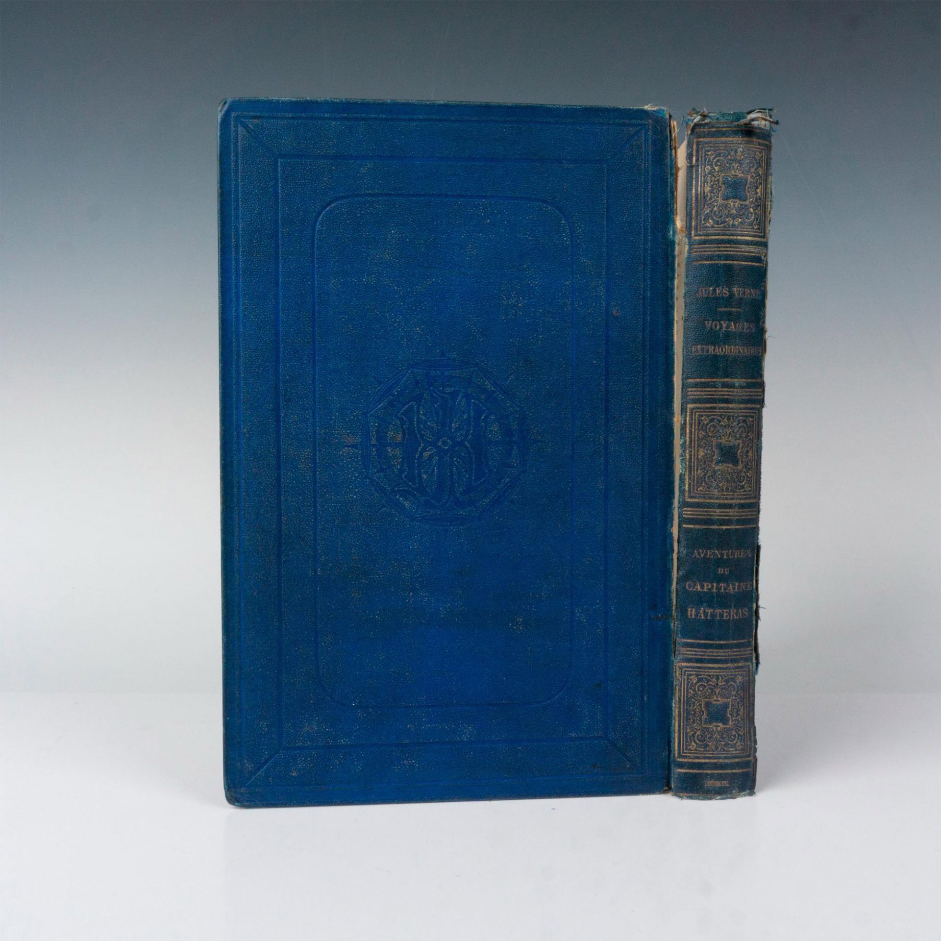 Jules Verne, Capitaine Hatteras, A L'Obus, Blue Cover - Image 3 of 3