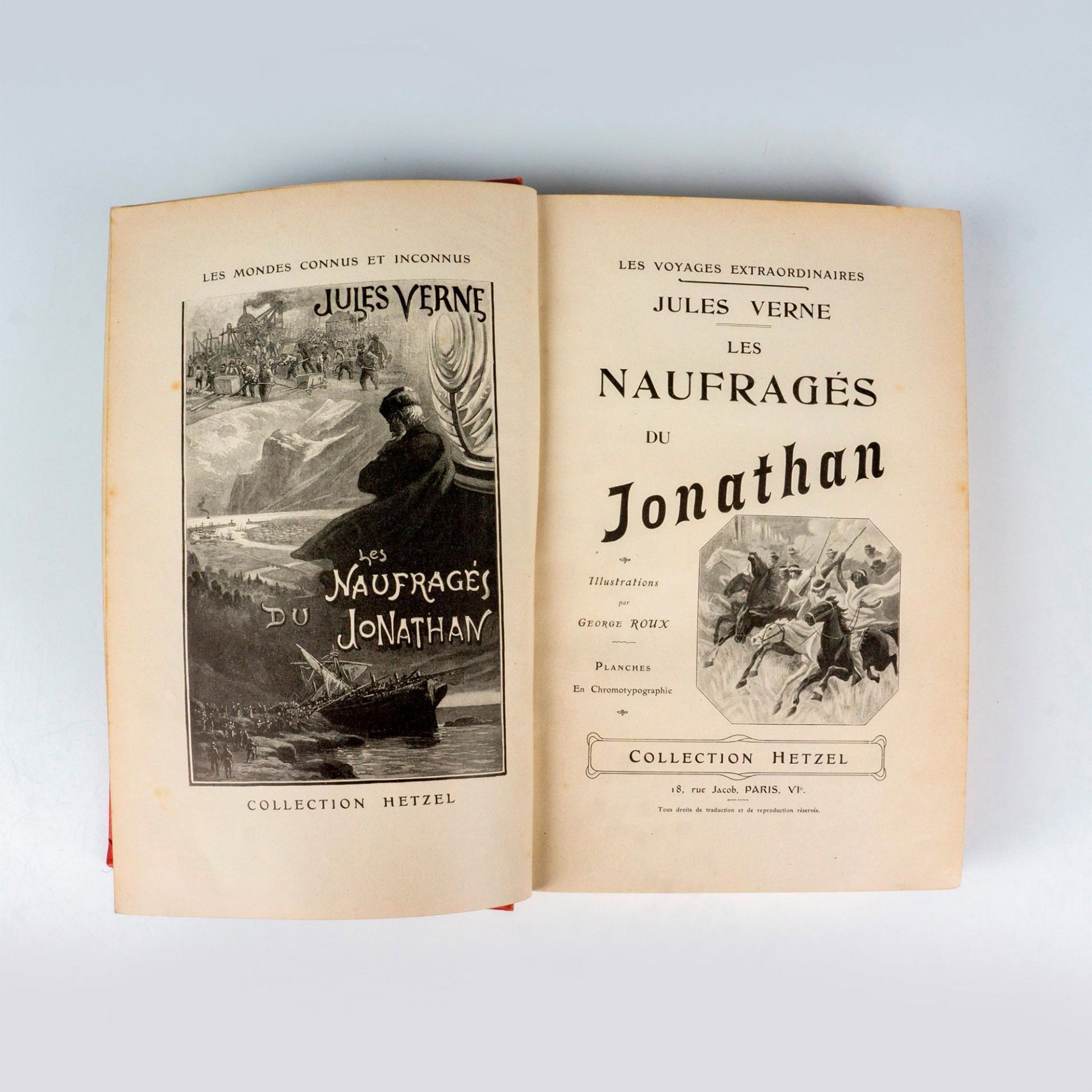 Jules Verne, Les Naufrages du Jonathan, A Un Elephant - Bild 2 aus 3