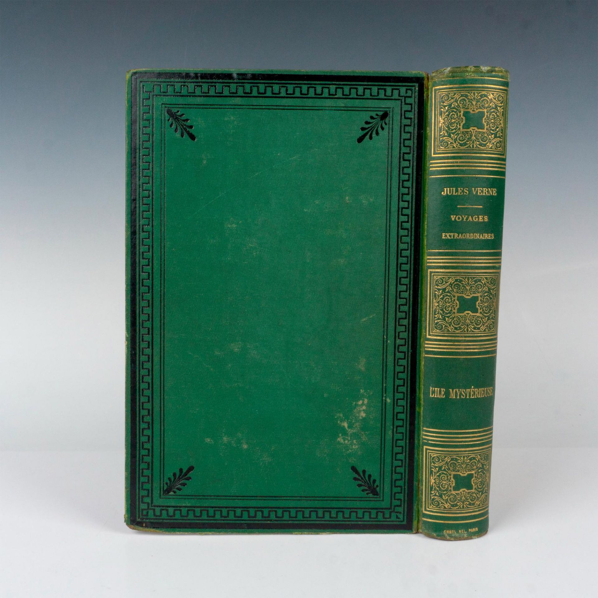 Jules Verne, L'ile Mysterieuse, Aux Deux Elephants, Green - Bild 3 aus 4