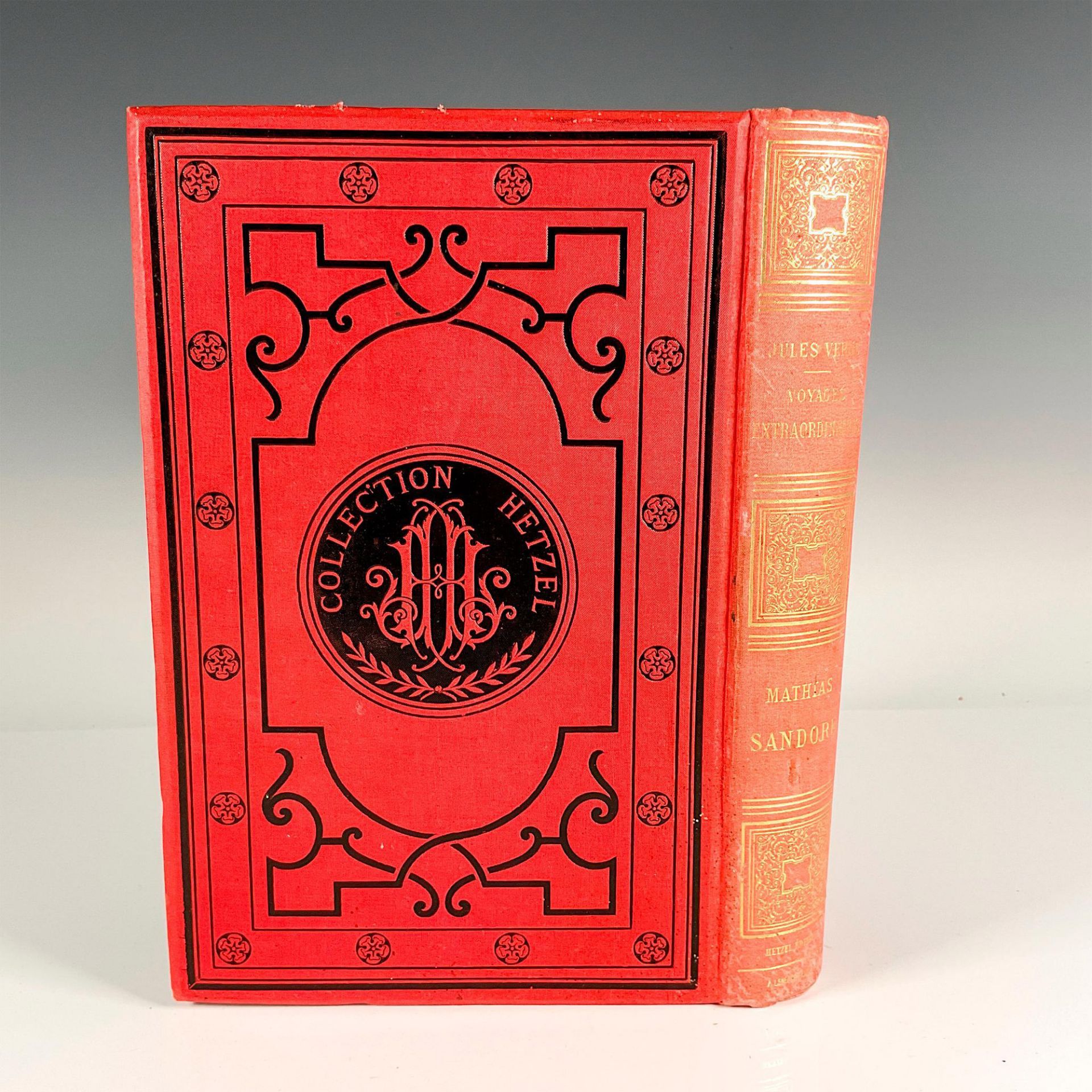 Jules Verne, Mathias Sandorf, A La Banniere, Red Cover - Image 3 of 4