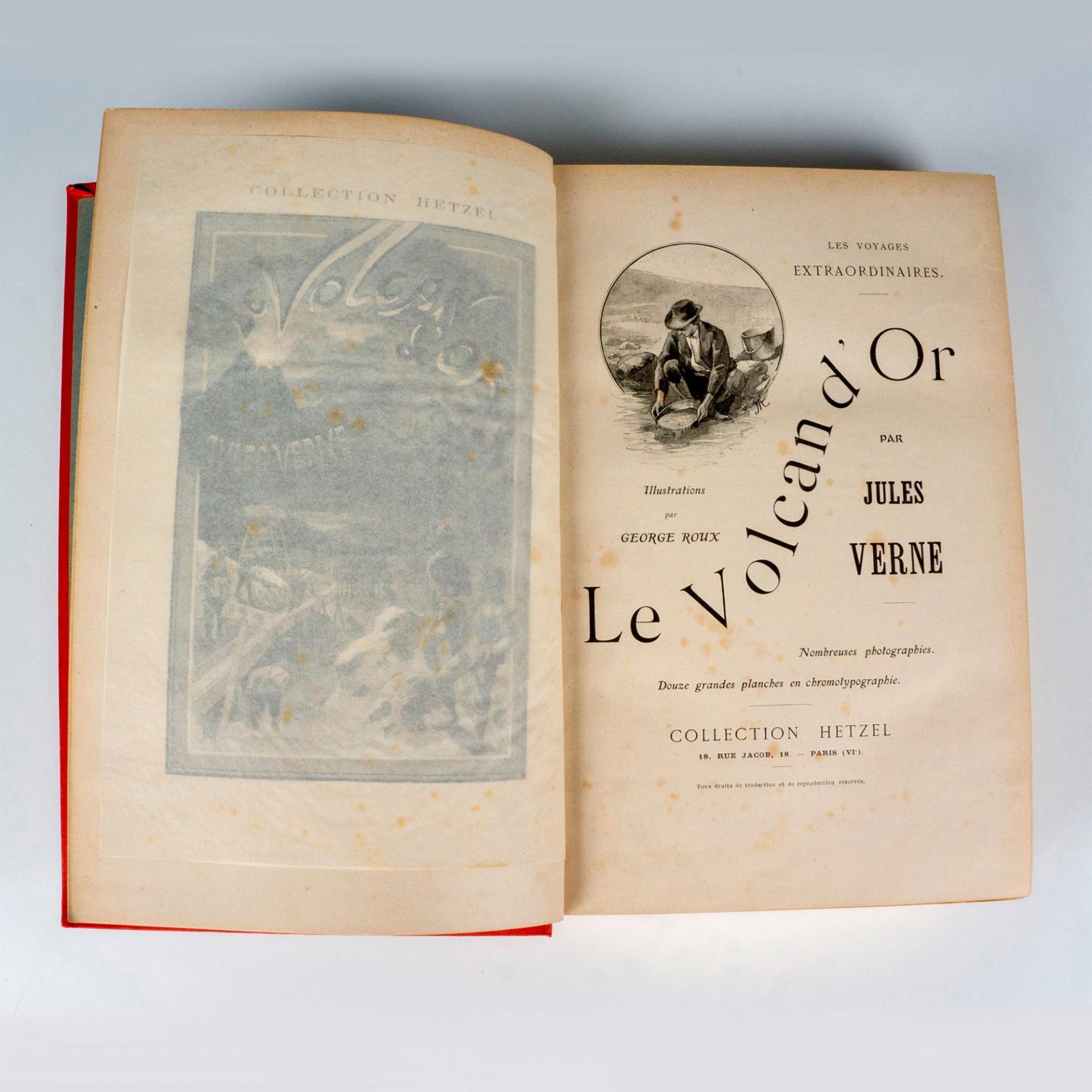 Jules Verne, Le Volcan d'Or, A Un Elephant et a l'Eventail - Image 2 of 4