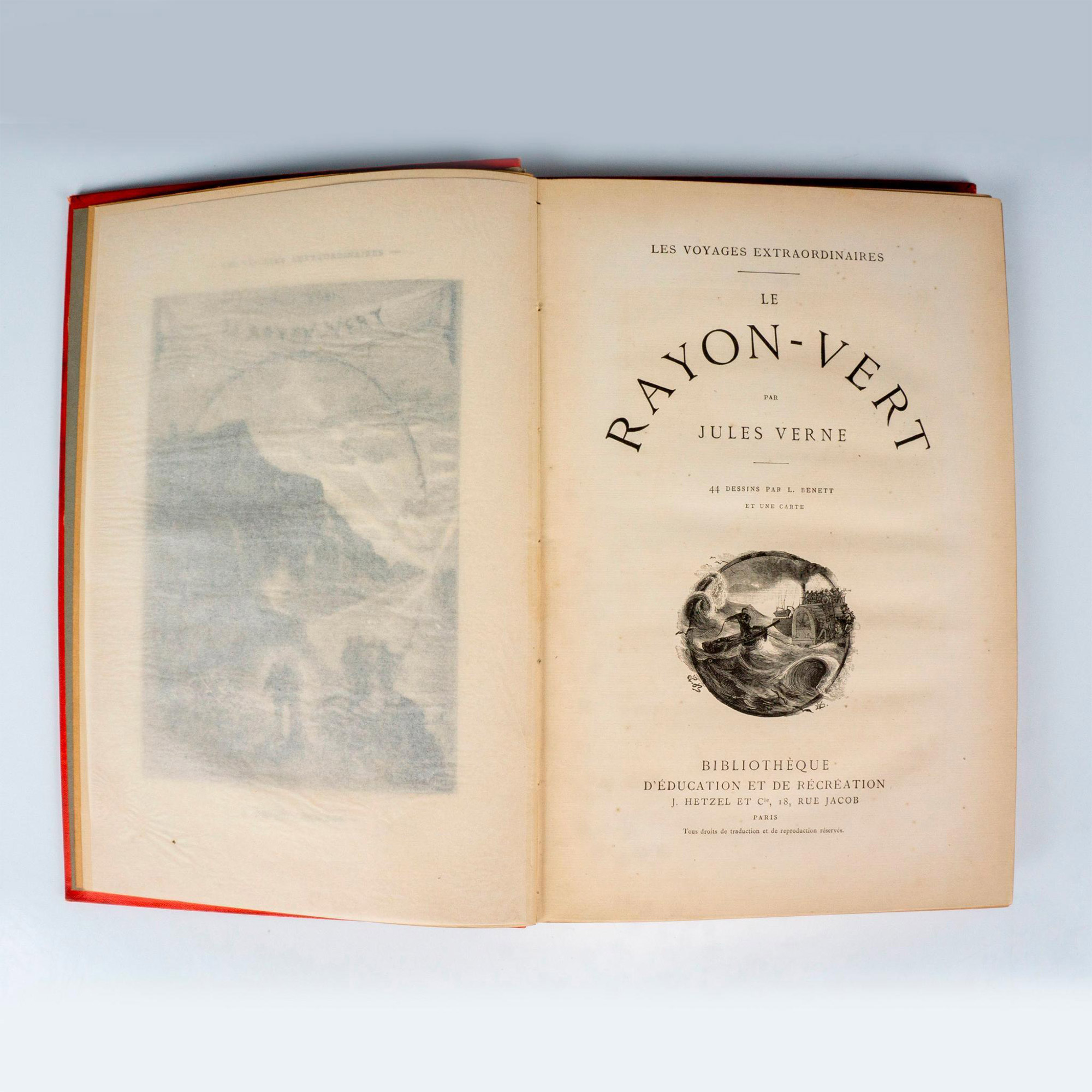 Jules Verne, Le Rayon Vert , Au Steamer Red Macaron - Image 2 of 4