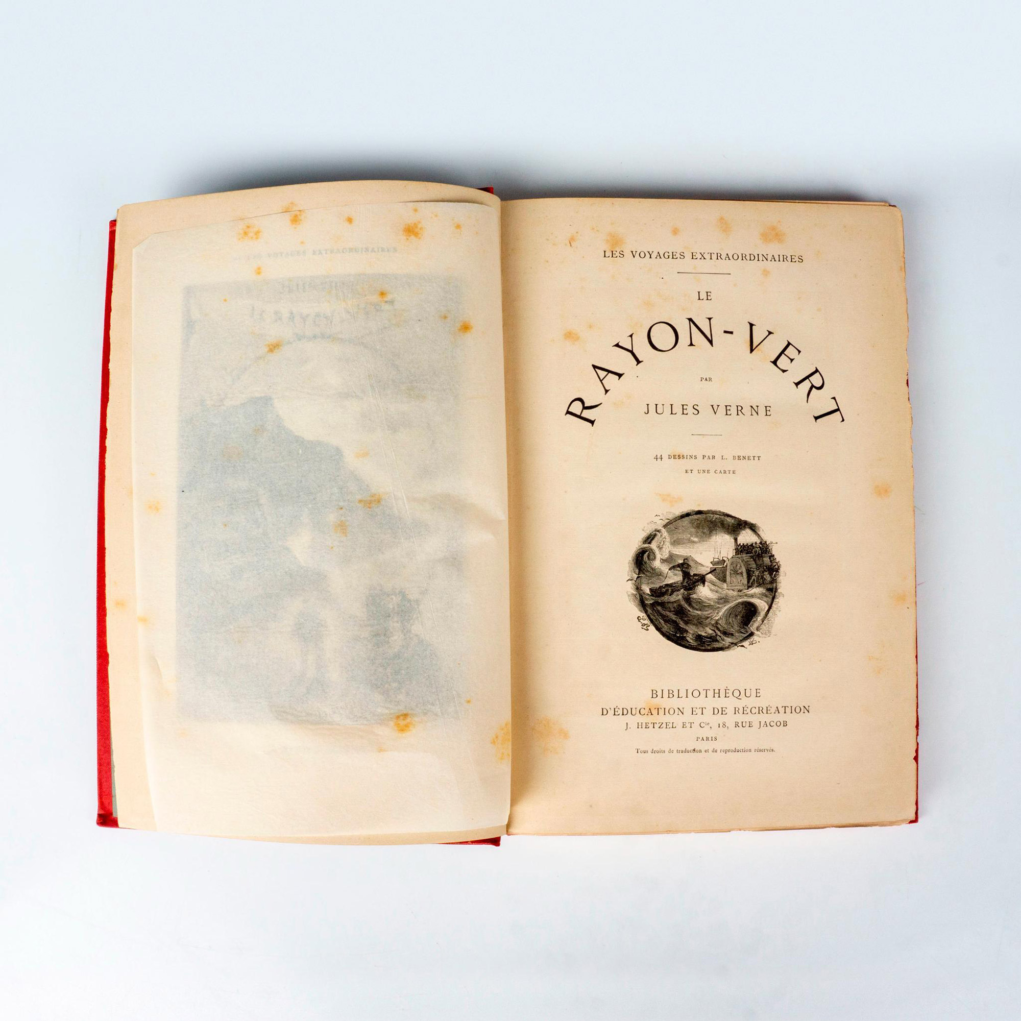Jules Verne, Le Rayon Vert, Au Steamer Red Macaron - Image 2 of 4