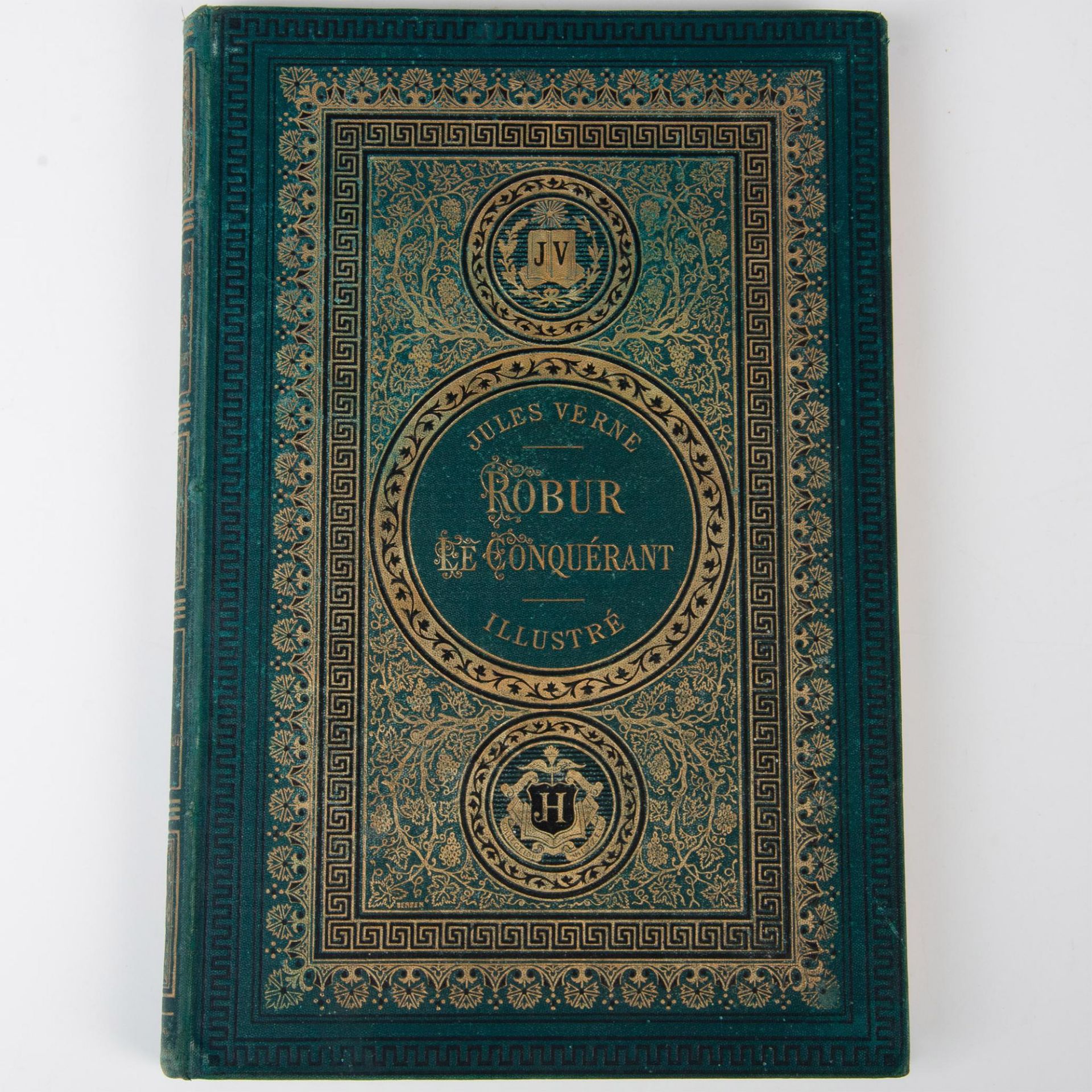 Jules Verne, Robur le Conquerant, JV Aux Initiales, Green