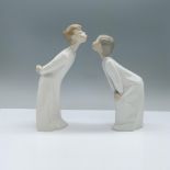 Lladro Porcelain Figurine, Kissing Girl and Boy