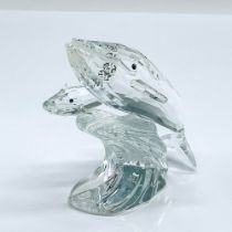 Swarovski Silver Crystal Figurine, Whales