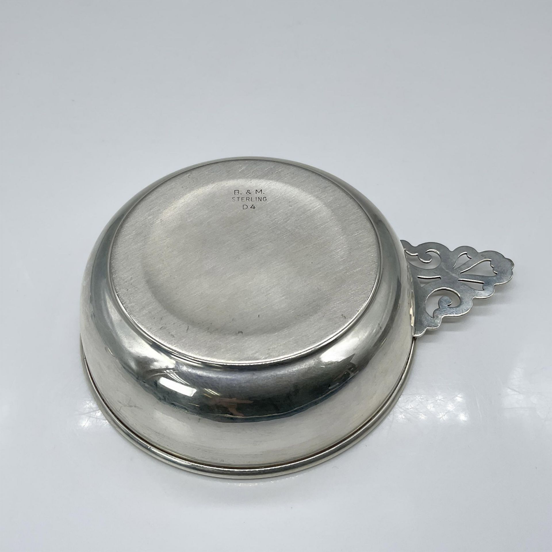 2pc Vintage Sterling Silver Wine Coaster and Tasting Cup - Image 4 of 4