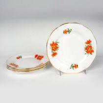 4pc Rosina-Queens China Tea Plates, Tiger Lily