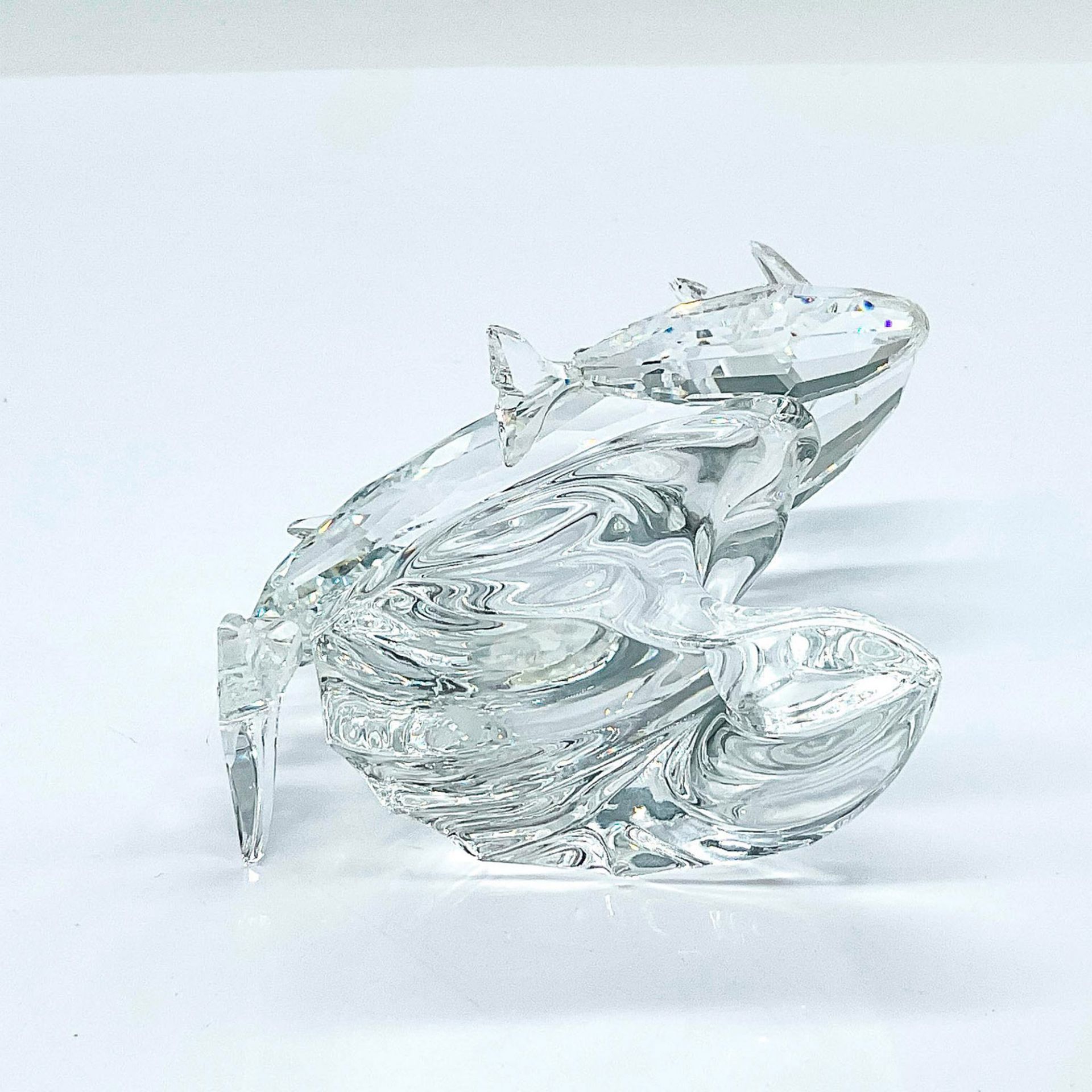 Swarovski Silver Crystal Figurine, Whales - Image 3 of 4