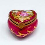 Limoges Porcelain Heart Trinket Box