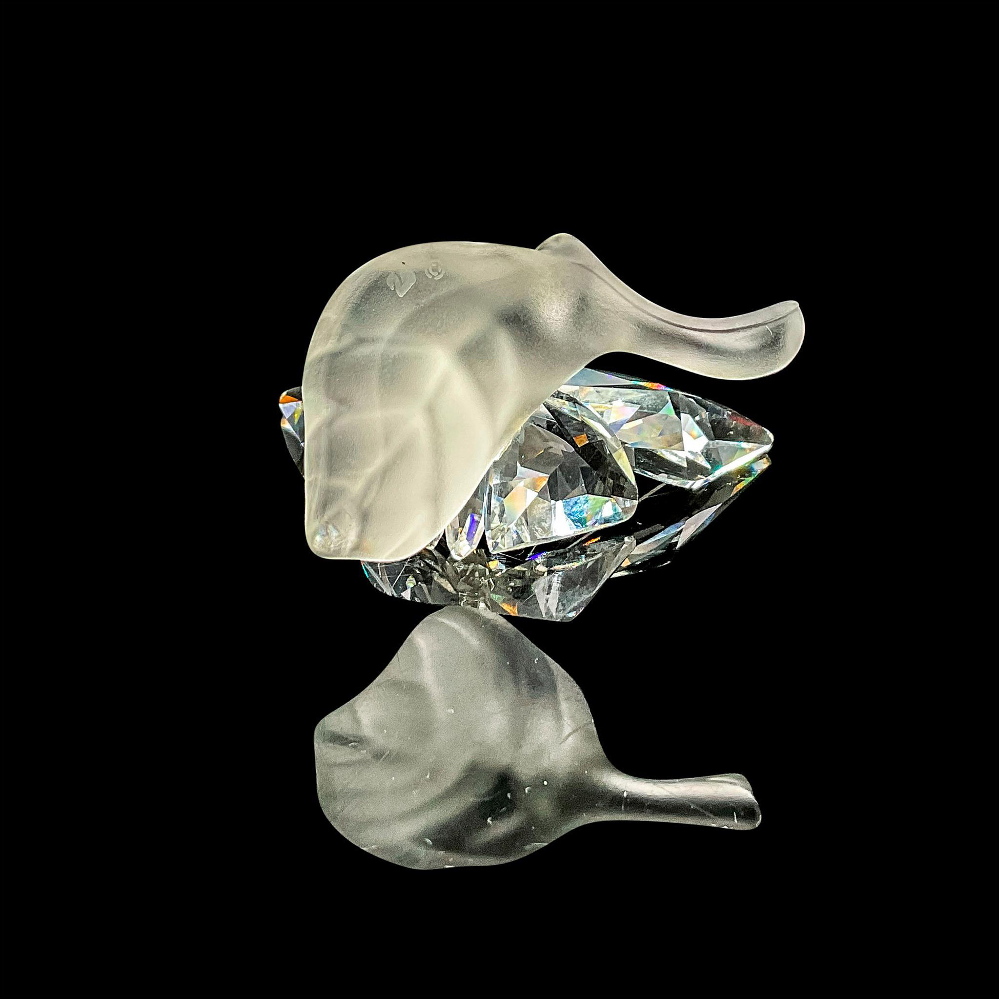 Swarovski Silver Crystal Figurine, Butterfly on Leaf - Image 3 of 4