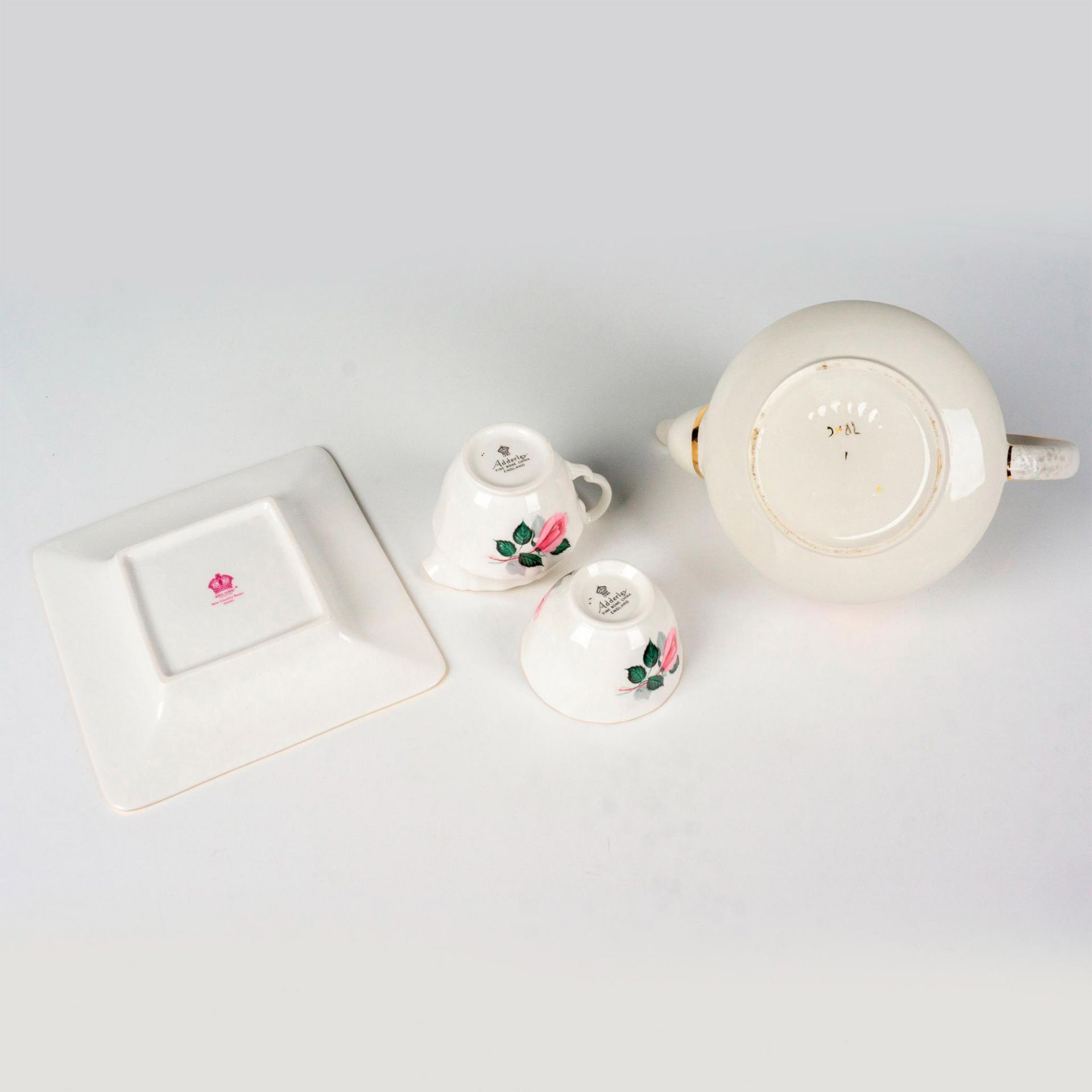 4pc English Bone China Tea Set - Bild 3 aus 3